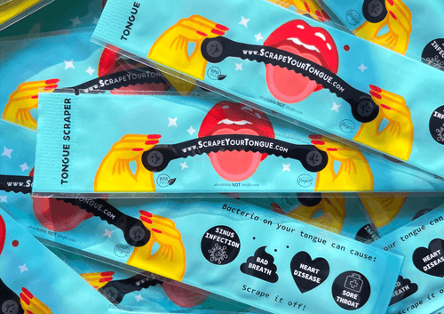 500-Pack Tongue Scrapers - ScrapeYourTongue.com